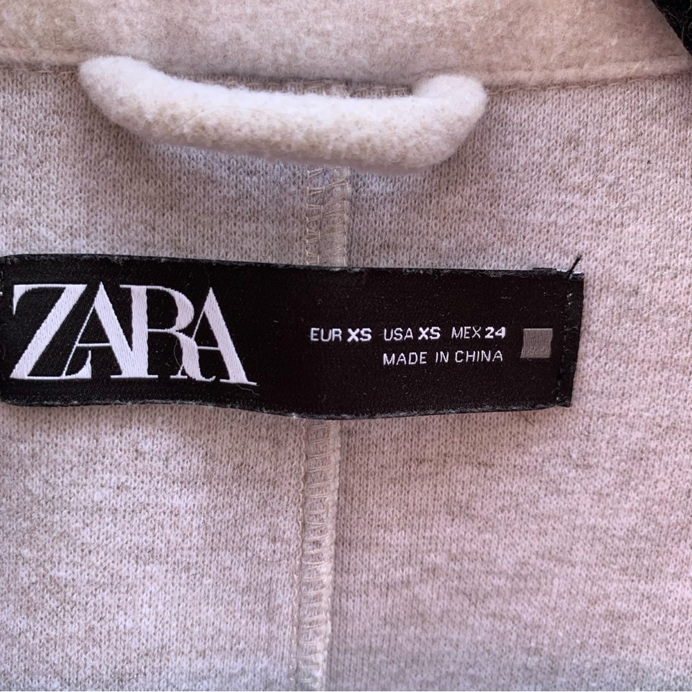 Zara Light Beige structured Shacket Jacket - Picture 5 of 8
